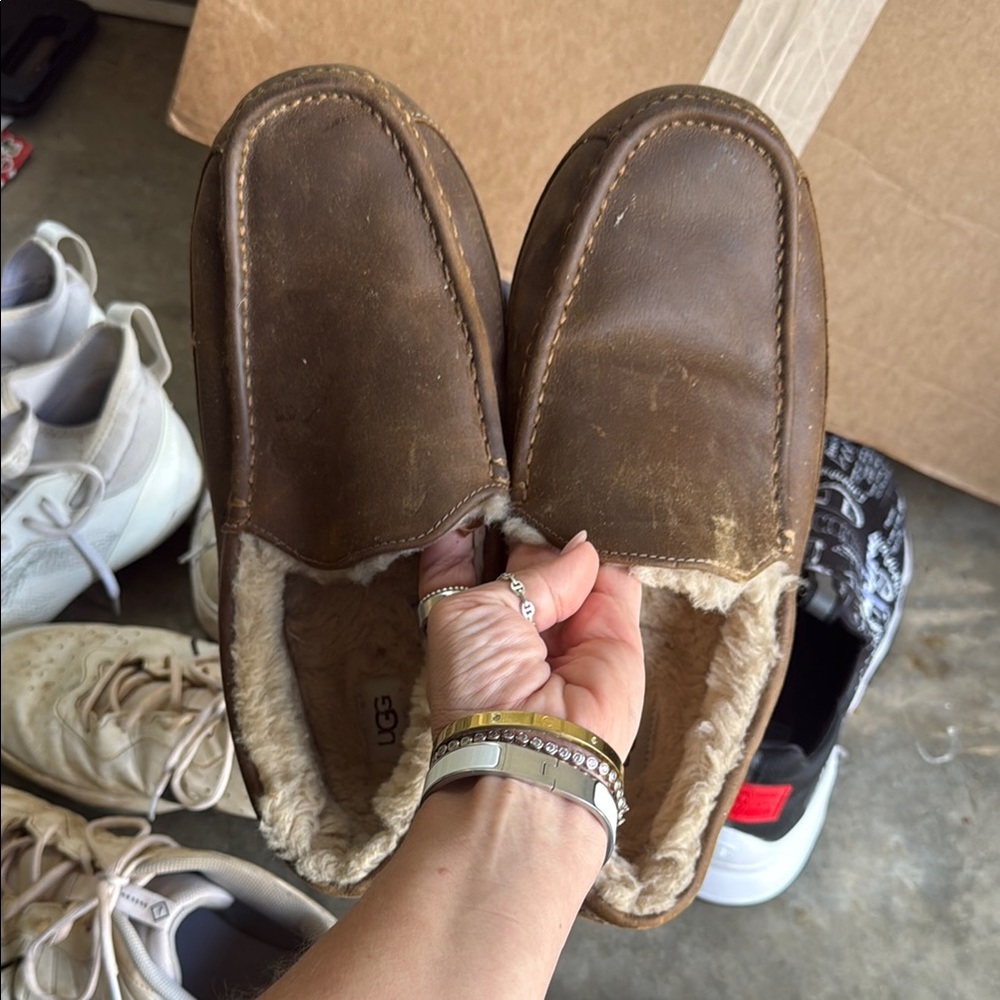UGG Brown Suede Loafers Slip-Ons
